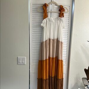 Colorful Tiered Maxi Dress